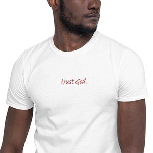 LUSU Designs Unisex Tee Trust God. Fire Label